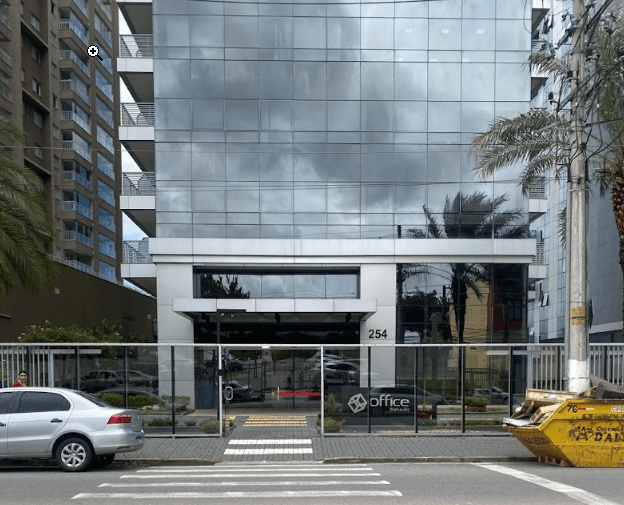 Vista externa do prédio